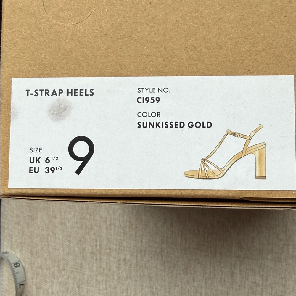 NWT! MSRP $148 J.Crew Elegant Gold Strappy Heels - Picture 6 of 7